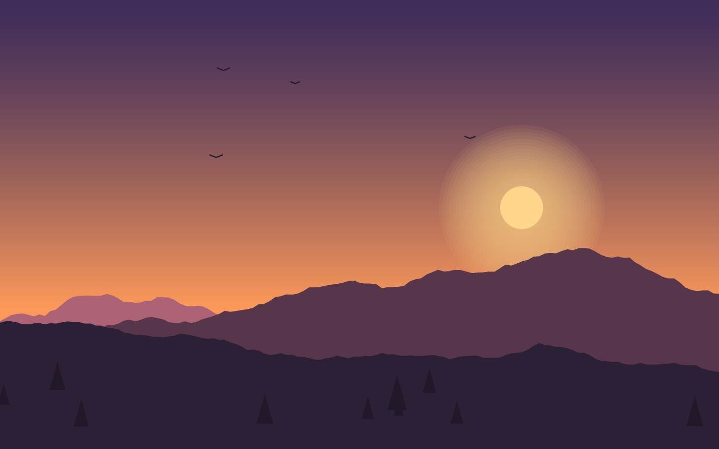 Landschaftsillustration