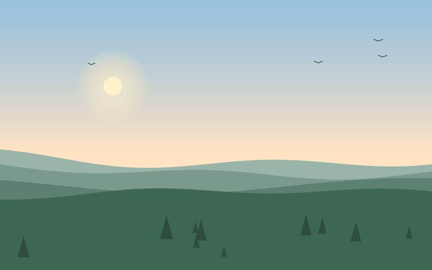 Landschapsillustratie