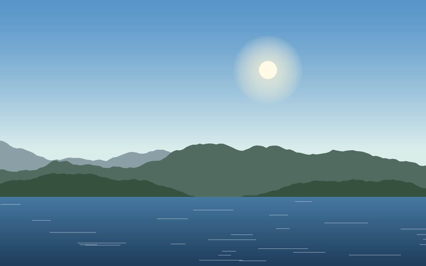 Landschaftsillustration