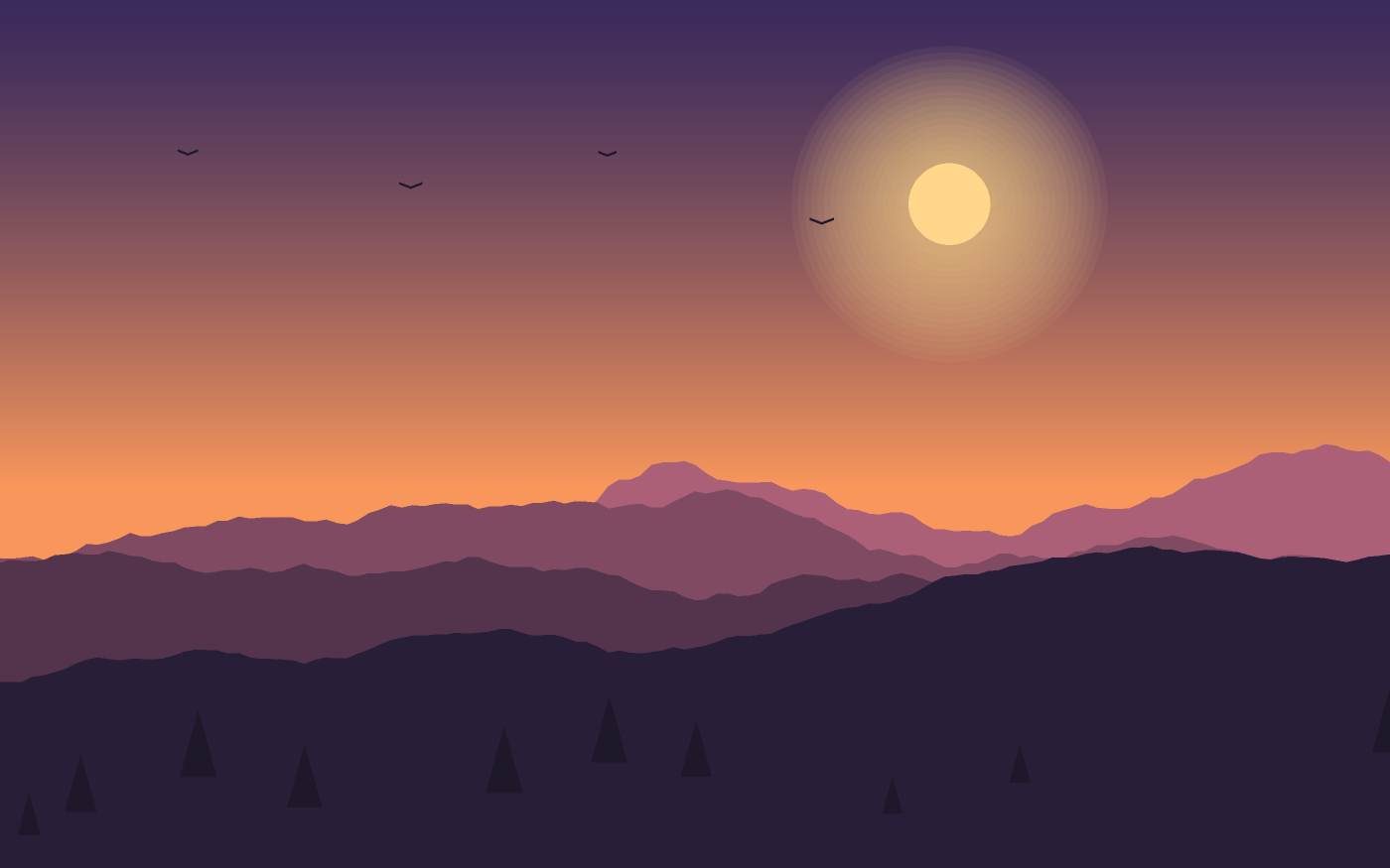 Landschaftsillustration