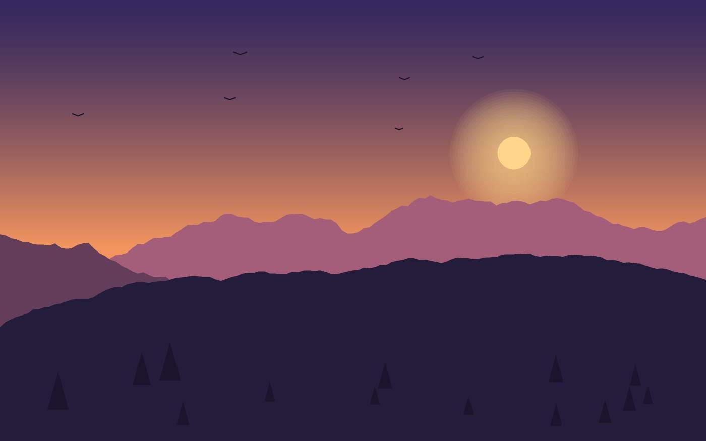 Ilustrace krajiny