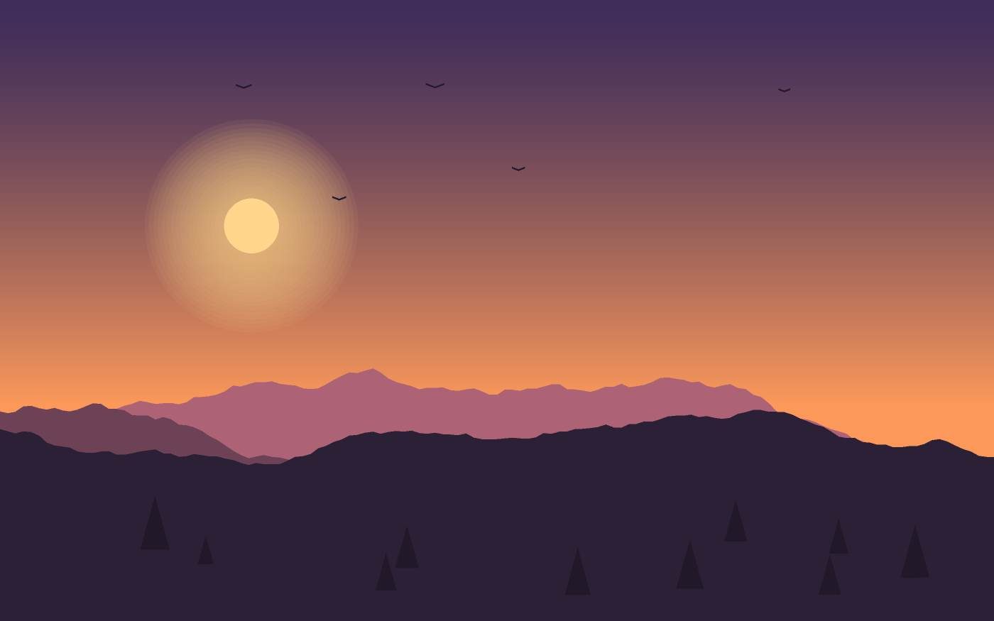 Ilustrace krajiny