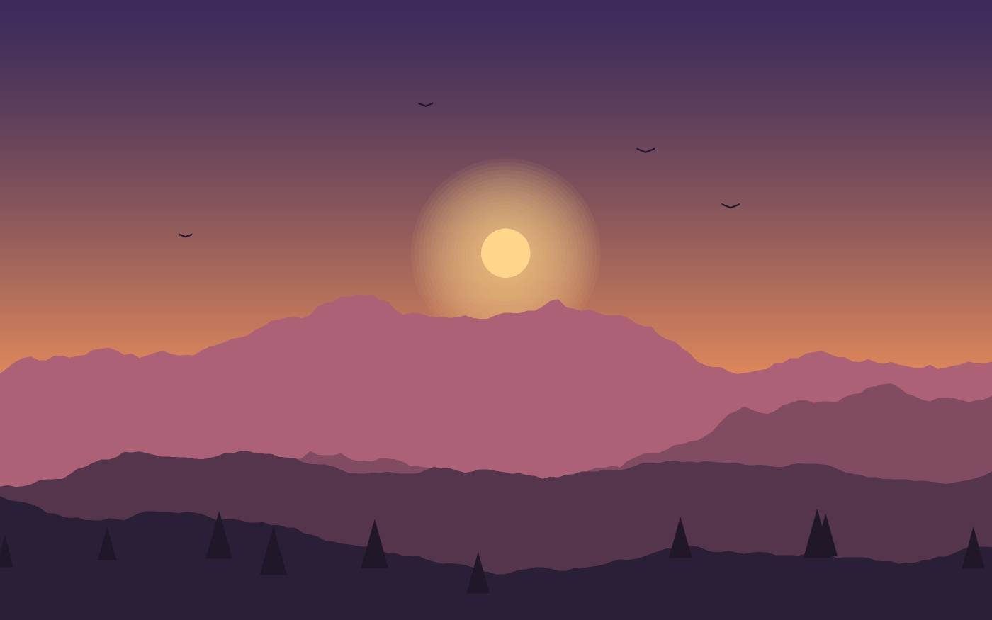 Ilustrace krajiny