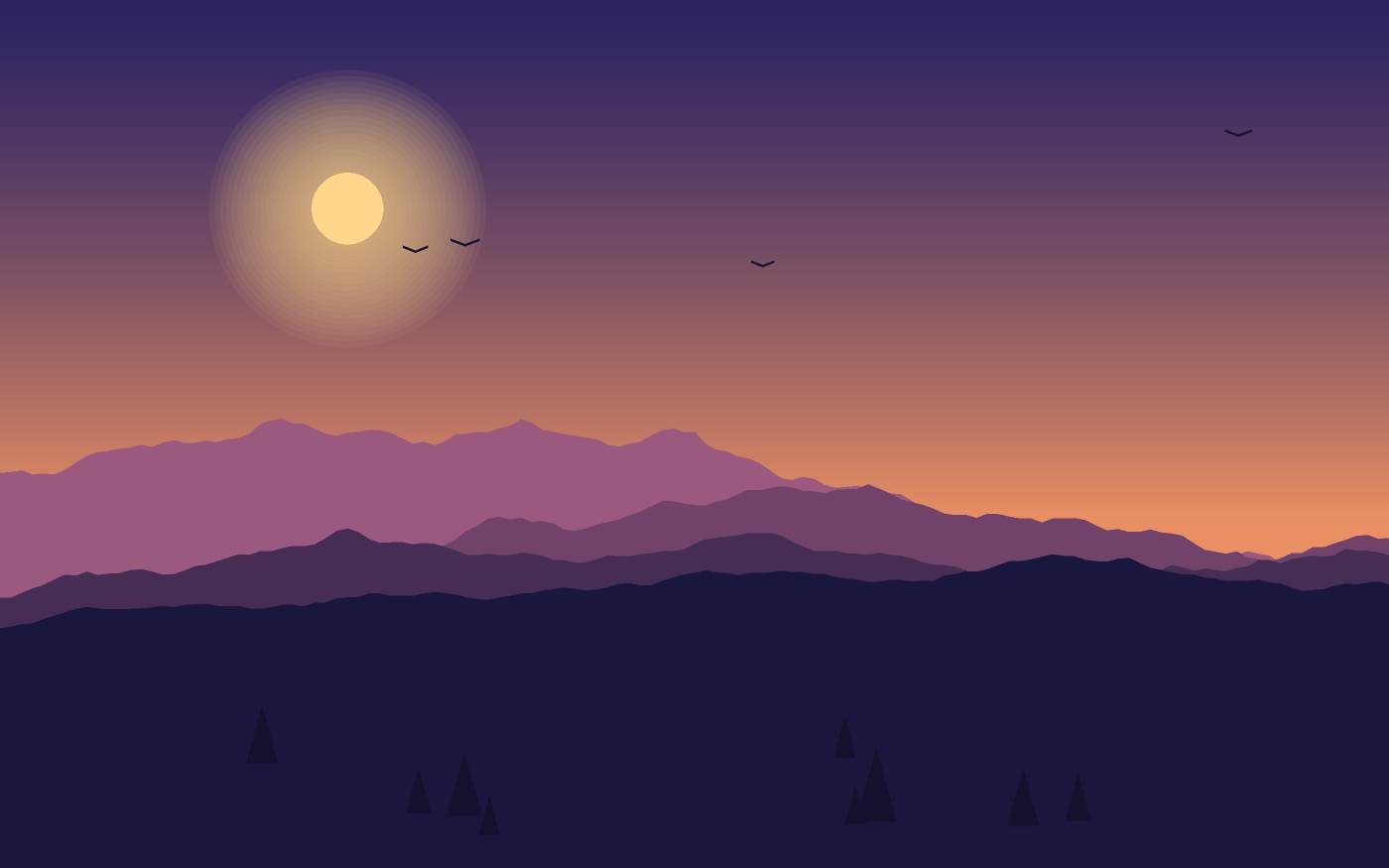 Landschaftsillustration
