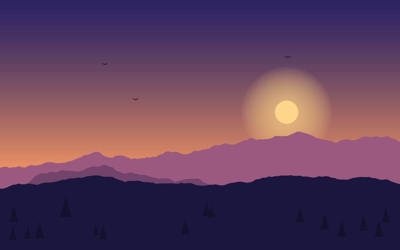 Landschaftsillustration