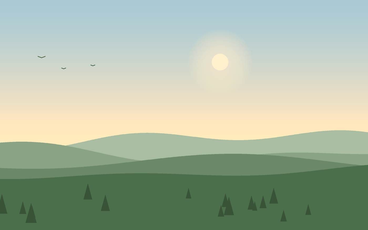 Ilustración de un paisaje