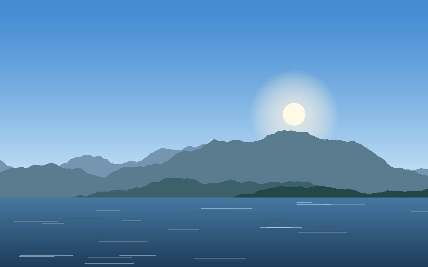 Illustrazione di un paesaggio