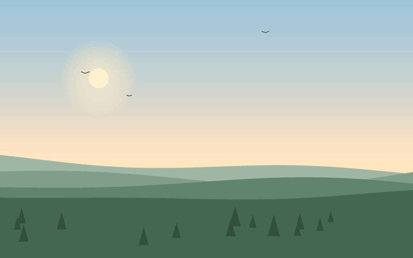 Illustrazione di un paesaggio