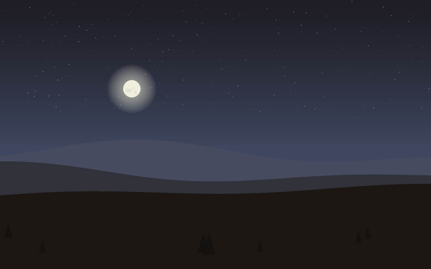 Ilustração de uma paisagem